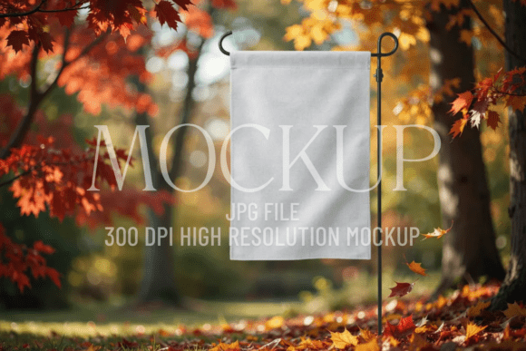 Download Fall Garden Flag Sublimation Mockup - Garden flag Collection