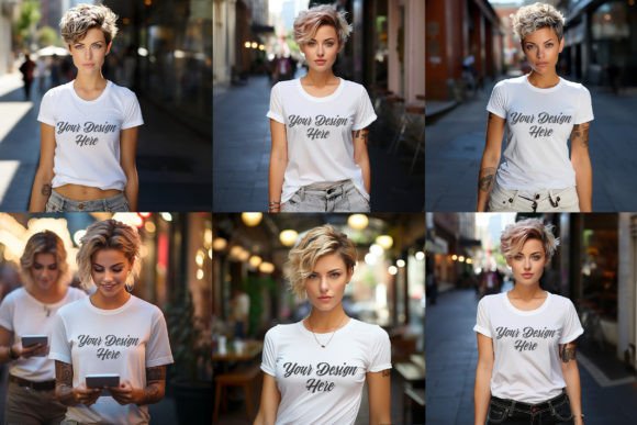 Download Beautiful Girl White T Shirt PSD Mockup - Psd mockup Collection