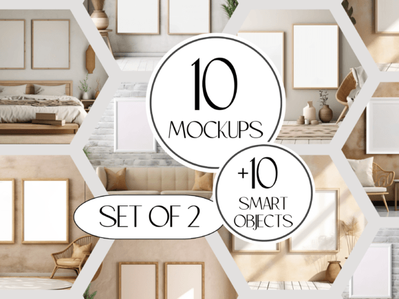 Download 10 Frame Mockup Bundle, Frame PSD Mockup - Psd mockup Collection