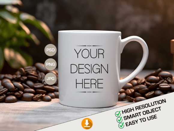Download PSD Mug Template, Full Cover Mug Mockup - Psd mug template Collection