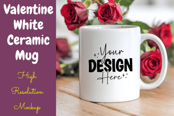 Download Valentine White Ceramic Mug Mockup - Mug mockup Collection