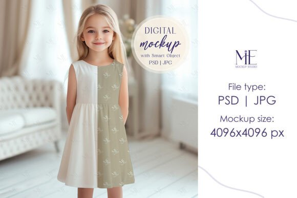 Download Kids Dress Mockup, Fashion Mockup Dress - Fashion mockup Collection